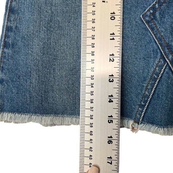 J Crew Distressed Short Denim Jean Skirt - Picture 10 of 12